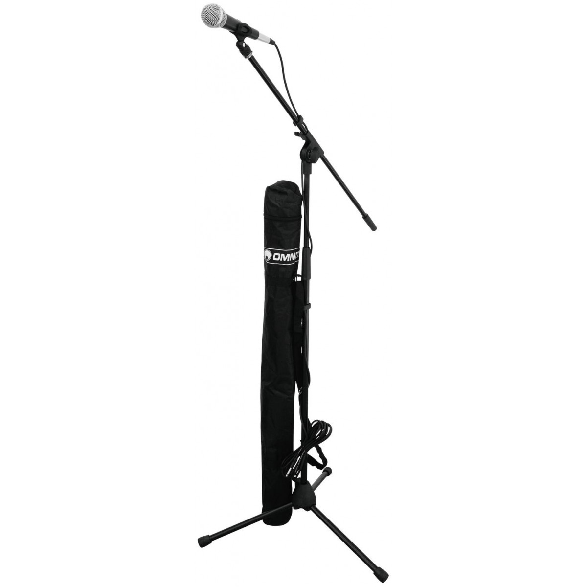 Fotografie Omnitronic CMK-10, mikrofonní set, stativ, mikrofon, obal + kabel